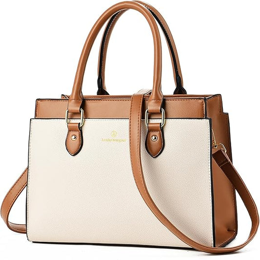 Elegant PU Leather Tote Handbag with Shoulder Strap – Multi-Color Options