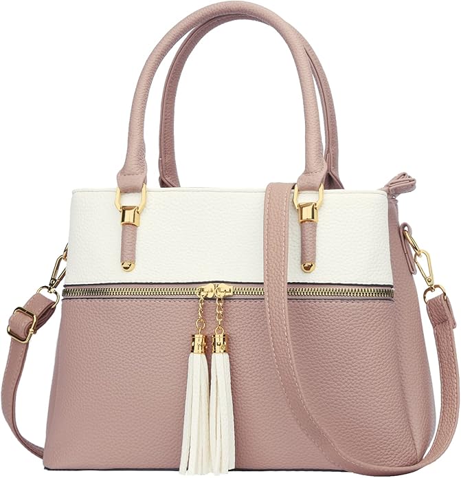 Elegant PU Leather Handbag with Tassel Charm – Stylish Shoulder & Tote Bag for Women