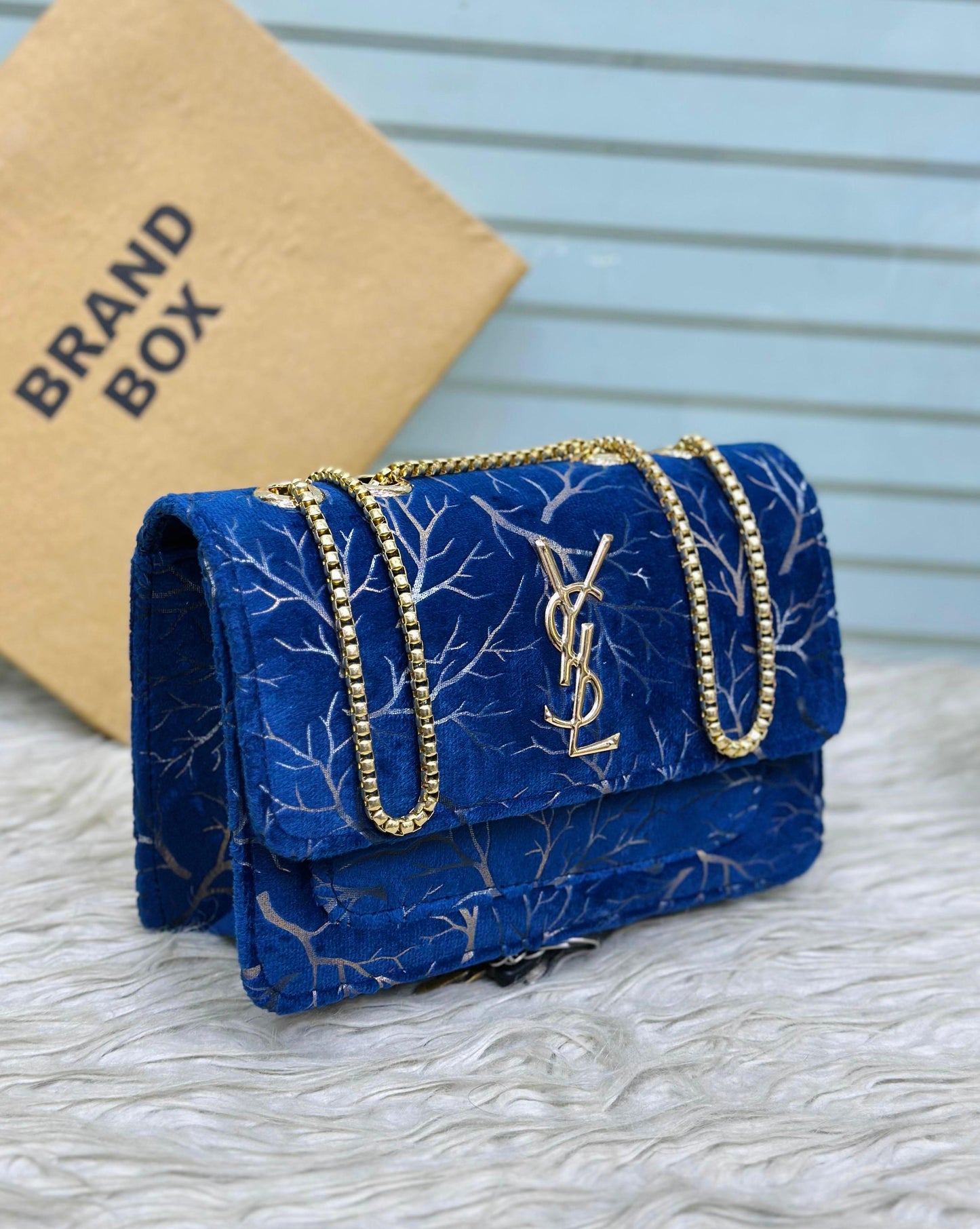 Luxury Floral Pattern Chain Shoulder Bag – Elegant Party & Casual Women’s Handbag