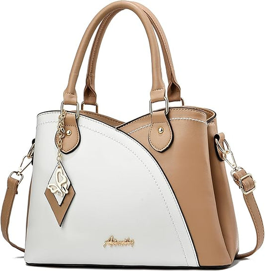 Elegant Multi-Color Handbag – Premium PU Leather Shoulder & Tote Bag