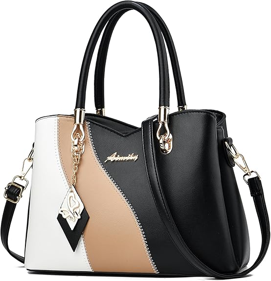 Elegant Multi-Color Handbag – Premium PU Leather Shoulder & Tote Bag