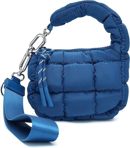 Trendy Quilted Mini Shoulder Bag – Lightweight Crossbody with Padded Handle