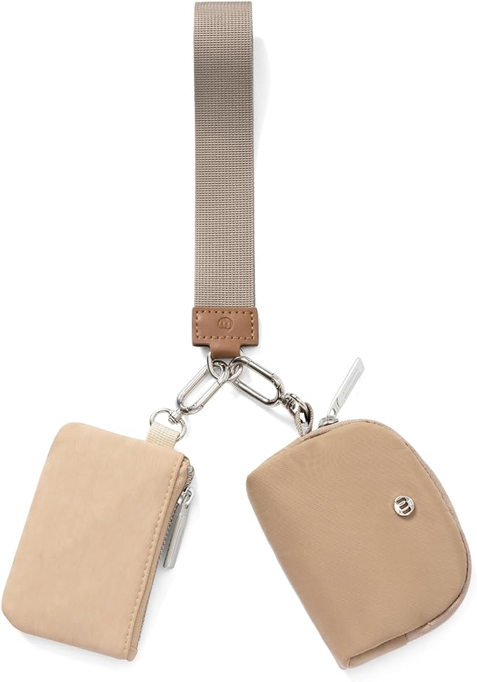 Dual Mini Pouch Set with Detachable Strap ā Stylish & Functional Organizer