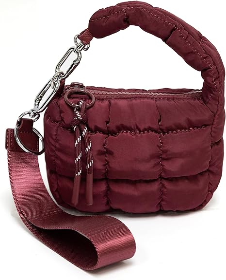 Trendy Quilted Mini Shoulder Bag – Lightweight Crossbody with Padded Handle